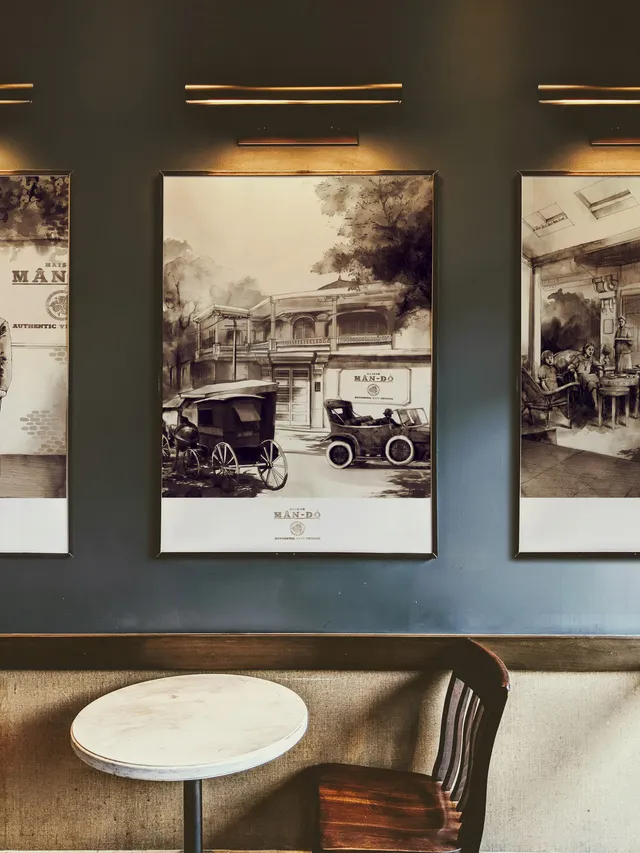 Mận-Đỏ Restaurant Illustration